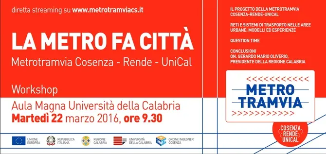 La Metrotramvia, soluzione nei trasporti verso l’Unical -VIDEO