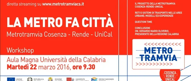 La Metrotramvia, soluzione nei trasporti verso l’Unical -VIDEO