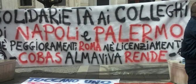 Vertenza Almaviva Contact: anche la Calabria in piazza a sostegno delle rivendicazioni nazionali