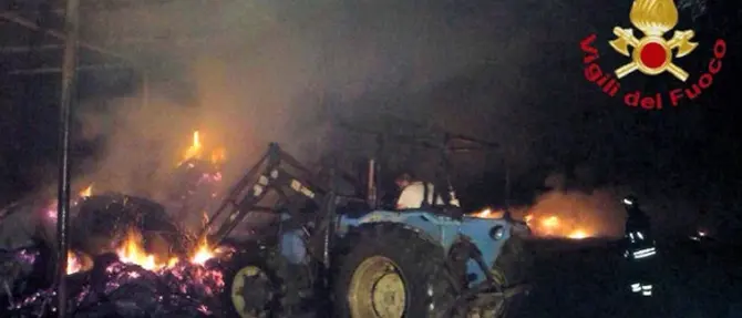 Incendio distrugge azienda agricola a Cassano allo Jonio