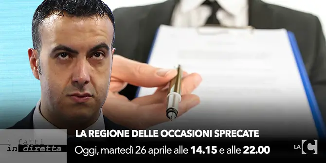 I fatti in diretta – ‘La regione delle occasioni sprecate’ LIVE