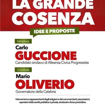 'La Grande Cosenza. Idee e proposte': il 9 maggio l'evento