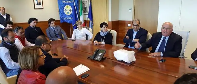 Oliverio e Viscomi hanno incontrato i lavoratori della Fondazione 'Terina'