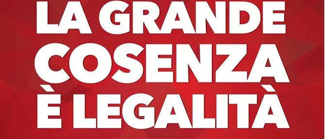 'La Grande Cosenza è legalità': l'incontro il 21 maggio