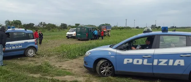 Blitz della Polizia nei campi di Nocera Terinese