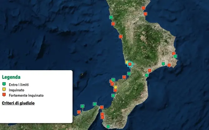Balneazione: le aree più critiche nel cosentino e a Reggio