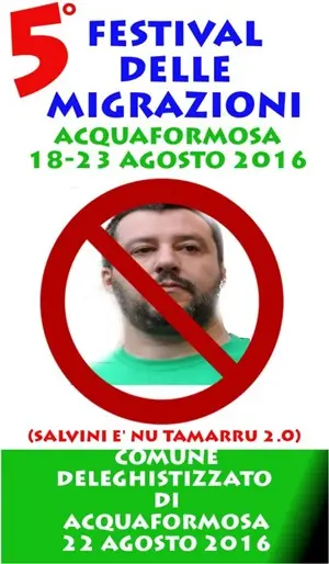 Acquaformosa vietata a Salvini