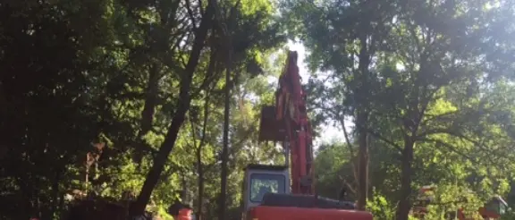 Vigili del fuoco Calabria, ad Amatrice per realizzare una variante stradale