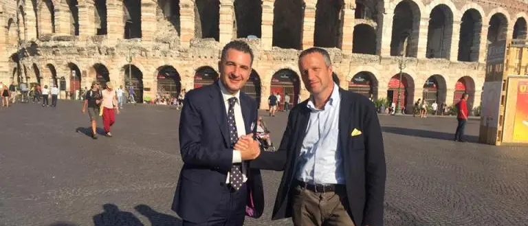Greco incontra il sindaco di Verona Tosi: «Insieme per costruire l'unione degli italiani»