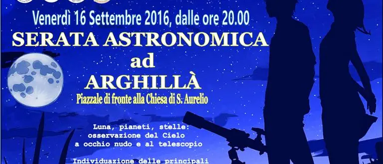 Serata astronomica ad Arghillà