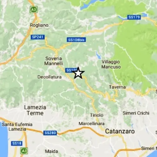 Trema la terra tra Catanzarese e Cosentino, scossa di magnitudo 3.4 nel tardo pomeriggio