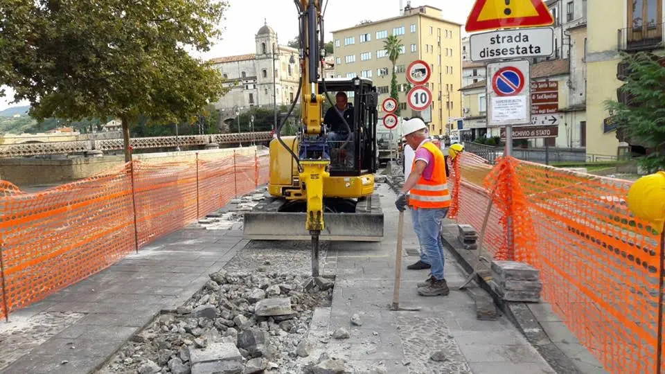 Centro storico di Cosenza, proseguono i lavori