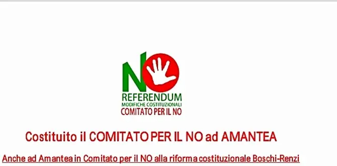 Ad Amantea si costituisce il “Comitato per il No”