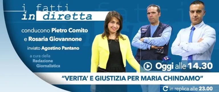 I fatti in diretta: “Verità e giustizia per Maria Chindamo”