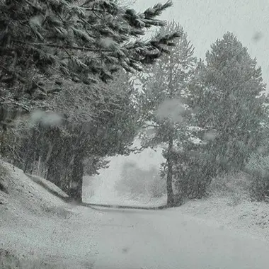 Prima neve in Sila, piove sul resto della Regione