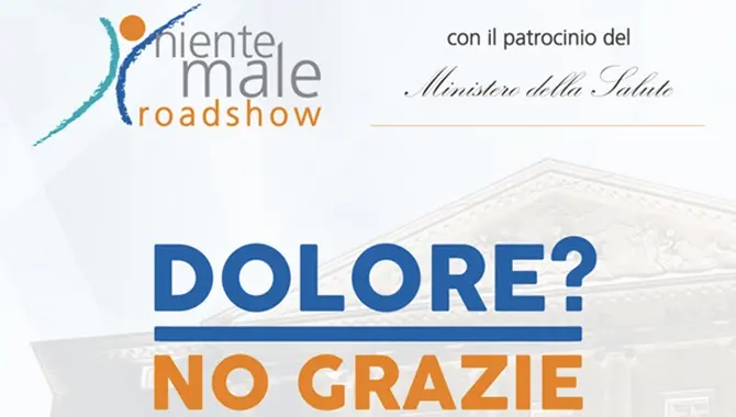 Terapia del dolore: tappa a Crotone del tour “NienteMale Roadshow”