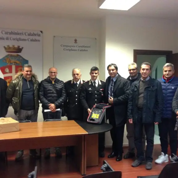 Corigliano: donato un defibrillatore all’Arma