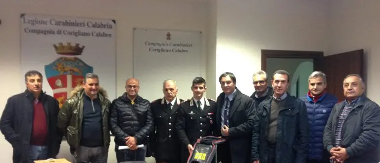 Corigliano: donato un defibrillatore all’Arma