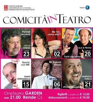 Rende, parte “Comicità in teatro”