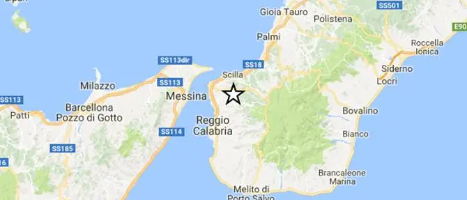 Trema la terra in Calabria, terremoto di magnitudo 2.4 nel Reggino