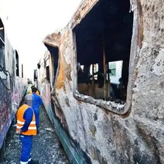 Bari, in un vagone bruciato a Cosenza trovato uno scheletro