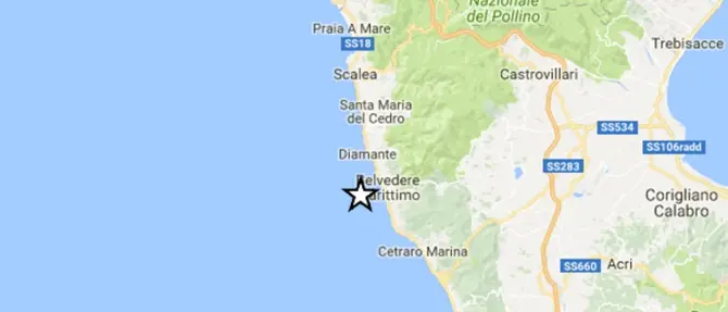 Trema la terra in Calabria, terremoto nel Cosentino