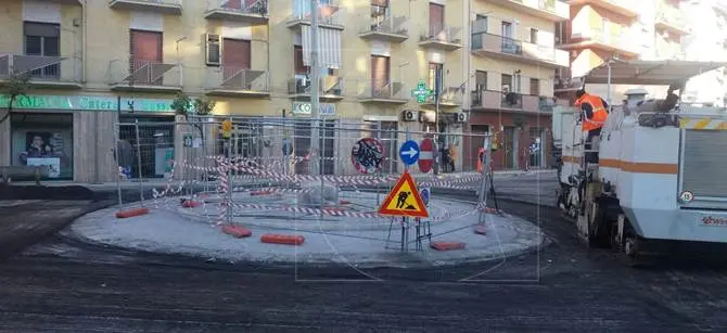 Lavori in corso a Cosenza: traffico in tilt