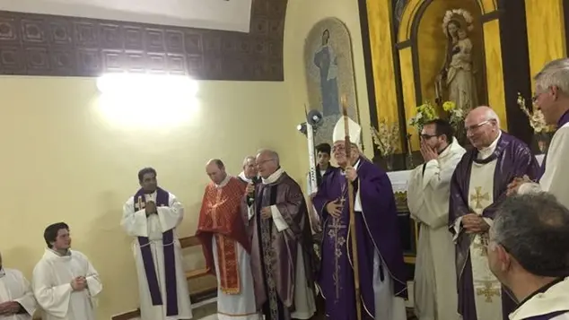 Cerimonia di riconsacrazione della Chiesa di San Rocco ad Isola Capo Rizzuto , ANSA