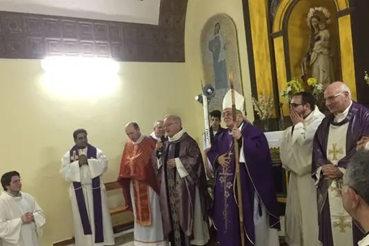 Cerimonia di riconsacrazione della Chiesa di San Rocco ad Isola Capo Rizzuto , ANSA