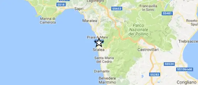 Terremoto di magnitudo 2.2 nel Cosentino
