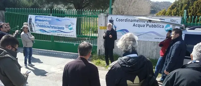 Acqua pubblica, a Catanzaro manifestazione per la riforma di Sorical