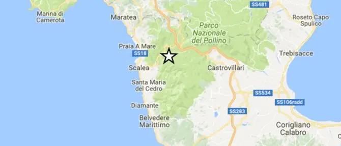 Trema ancora la terra in Calabria, terremoto di magnitudo 3.5 nel Cosentino