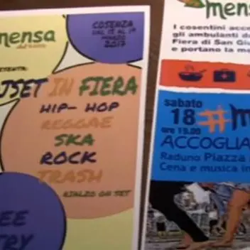 Pasti caldi ai migranti in fiera, l'iniziativa a Cosenza (VIDEO)