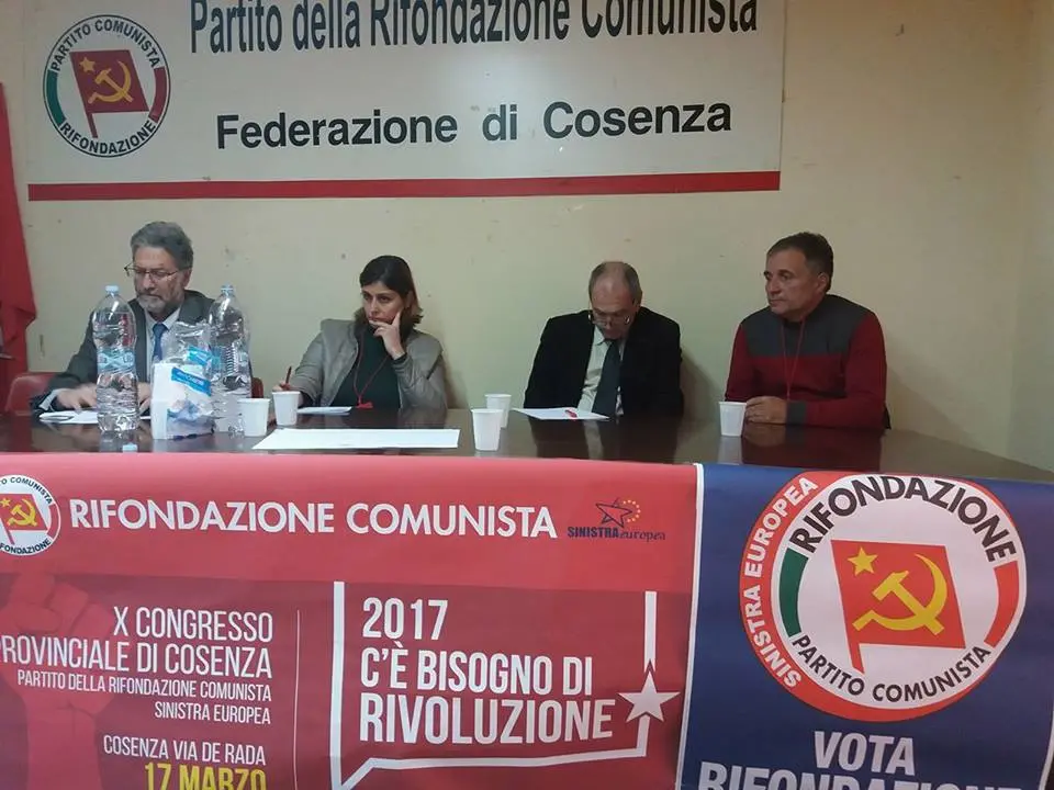 Cosenza, congresso provinciale di Rifondazione con Paolo Ferrero