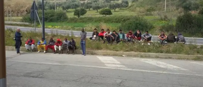 Amendolara: migranti in protesta lungo la Statale 106