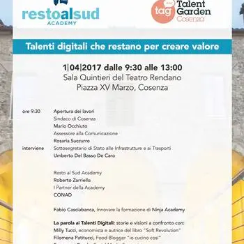 Resto al Sud Academy: a Cosenza talenti digitali a confronto