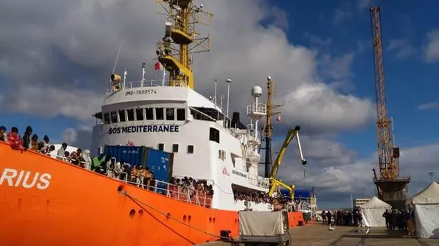 La nave Aquarius , ANSA