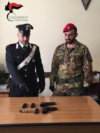 Armi rubate: sequestro a Reggio Calabria