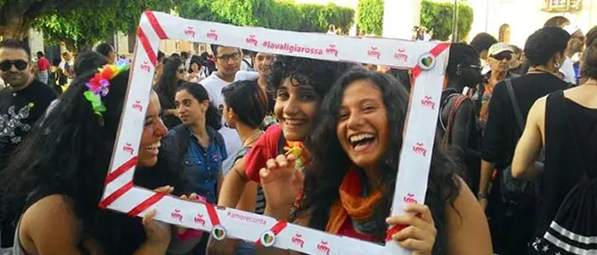 Un migliaio di persone al Gay pride a Reggio