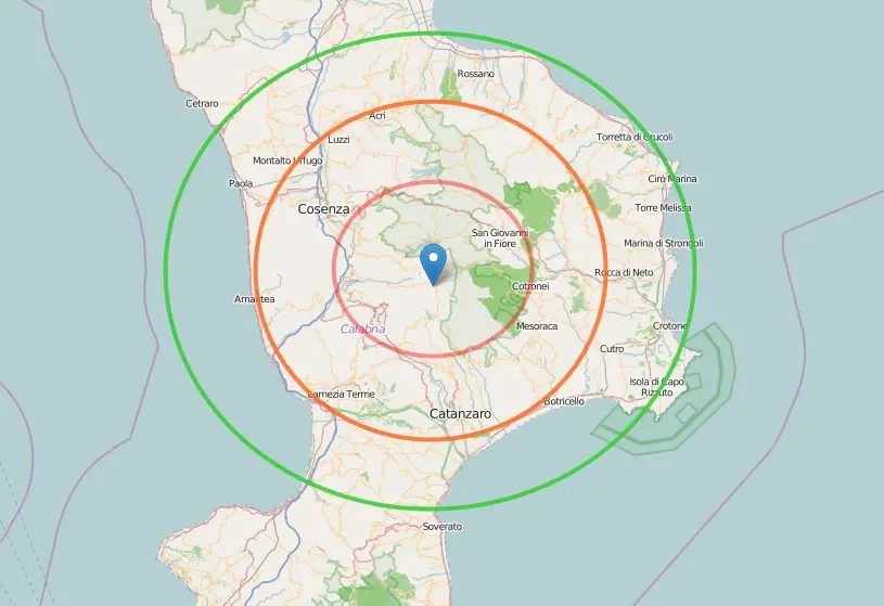 Forte scossa di terremoto fra Cosenza e Catanzaro VIDEO