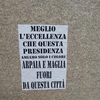 Lamezia tappezzata da striscioni contro la dirigenza della Vigor