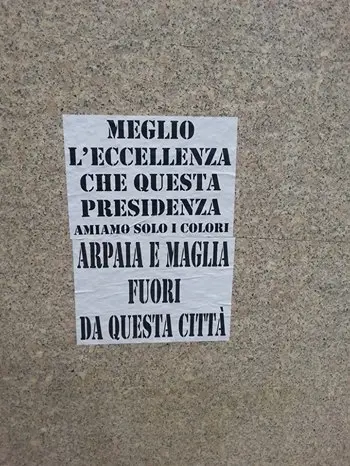 Lamezia tappezzata da striscioni contro la dirigenza della Vigor