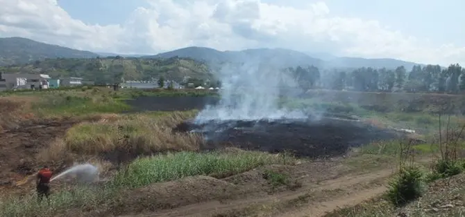 Incendi nell'ex stabilimento Legnochimica di Rende: pericolo inquinamento