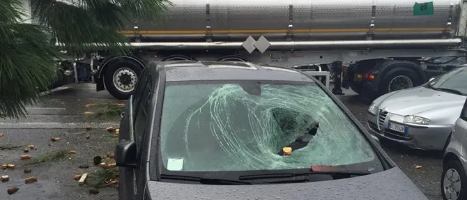 Tromba d'aria a Falerna: ingenti danni ma nessun ferito VIDEO