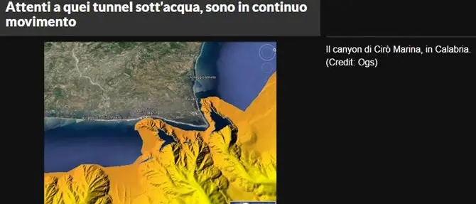 Cirò, un canyon potrebbe danneggiare il porto VIDEO