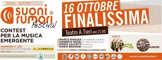 Cosenza, venerdi 16 finalissima 'Suoni e Rumori festival'