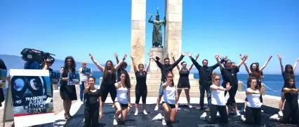 REGGIO: FLASH MOB CONTRO TRASBORDO ARMI SIRIANE