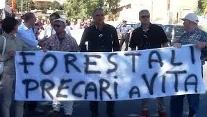 I FORESTALI IN PROTESTA A CATANZARO: PREFETTO, REGIONE E SINDACATI A CACCIA DI UNA SOLUZIONE