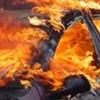 AUTO INCENDIATA NELLA NOTTE A GEROCARNE