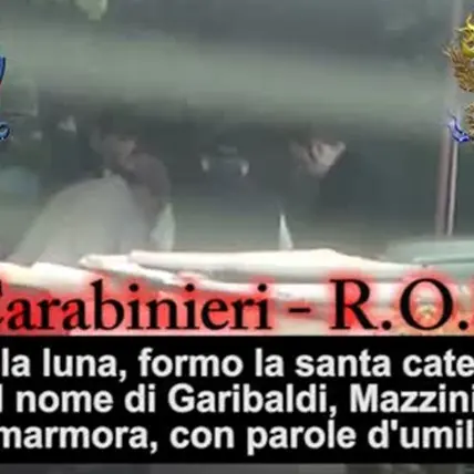 Ndrangheta, i dettagli della cerimonia di conferimento della Santa